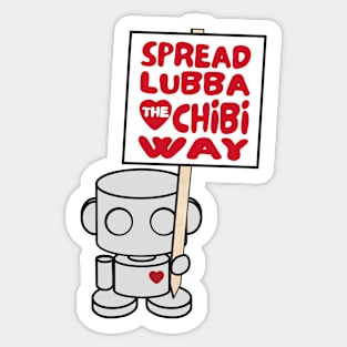 O'BOT Toy Robot (Spread Lubba the Chibi Way) Sticker